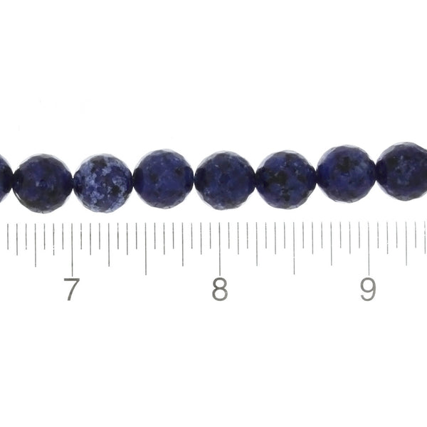 DYED ROUND FACETED 10 MM STRAND