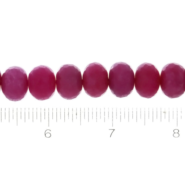 DYED RONDELLE FACETED 12 X 16 MM STRAND