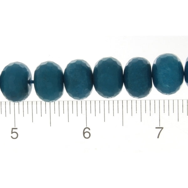 DYED RONDELLE FACETED 10 X 14 MM STRAND