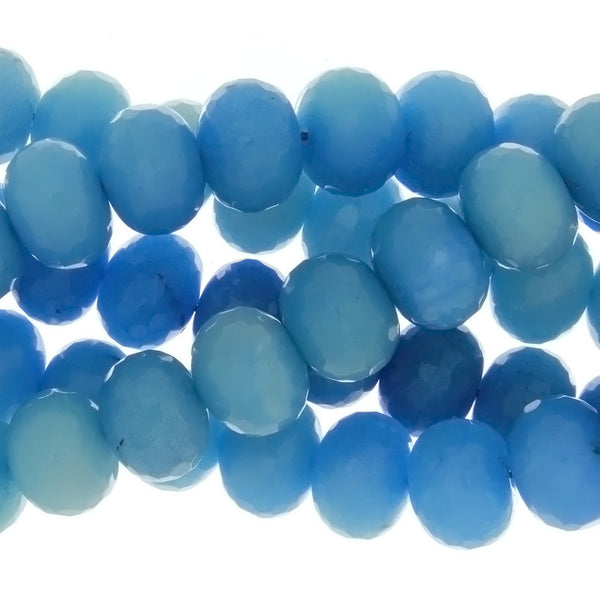 DYED RONDELLE FACETED 13 X 16 MM STRAND