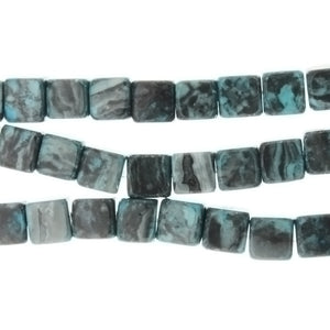 LAGUNA LACE BLUE CUBE 6 MM STRAND