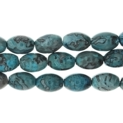 LAGUNA LACE BLUE MELON 10 X 14 MM STRAND