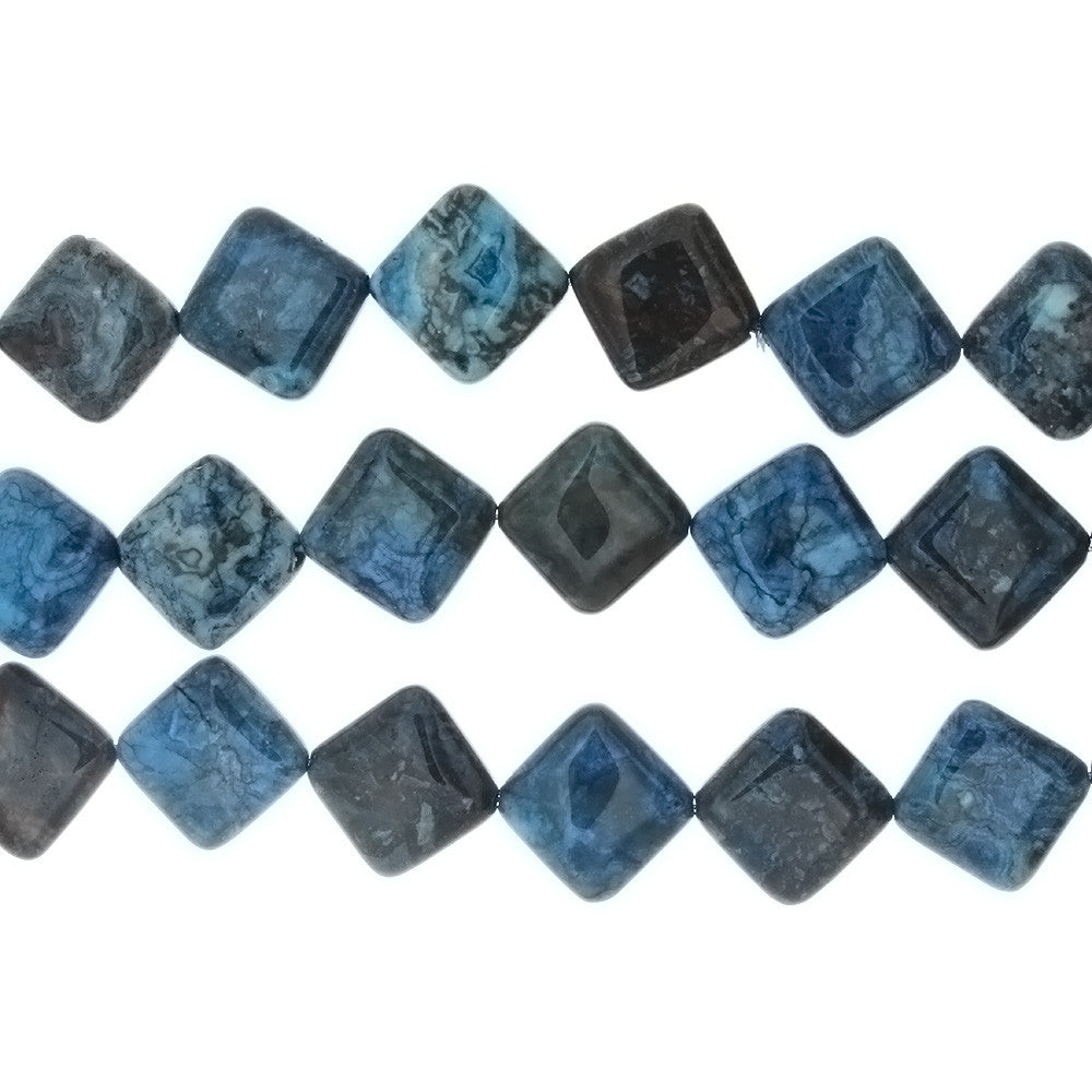 LAGUNA LACE BLUE DIAMOND 14 MM STRAND