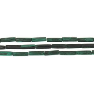 MALACHITE TUBE 4 X 13 MM STRAND