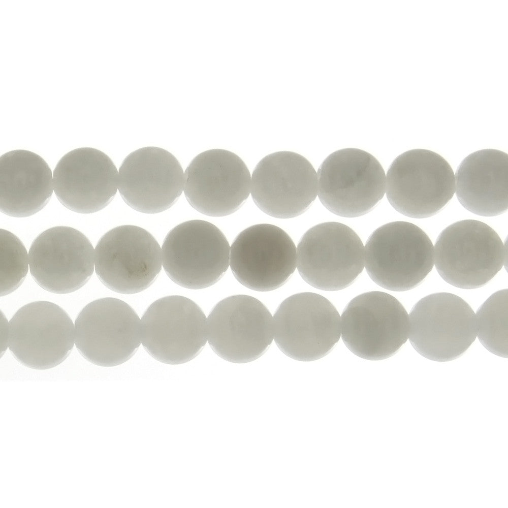 JADE WHITE ROUND 8 MM STRAND