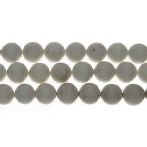 JADE WHITE ROUND 8 MM STRAND