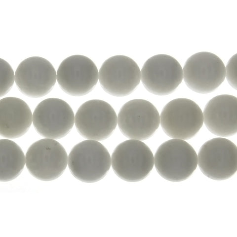 JADE WHITE ROUND 10 MM STRAND