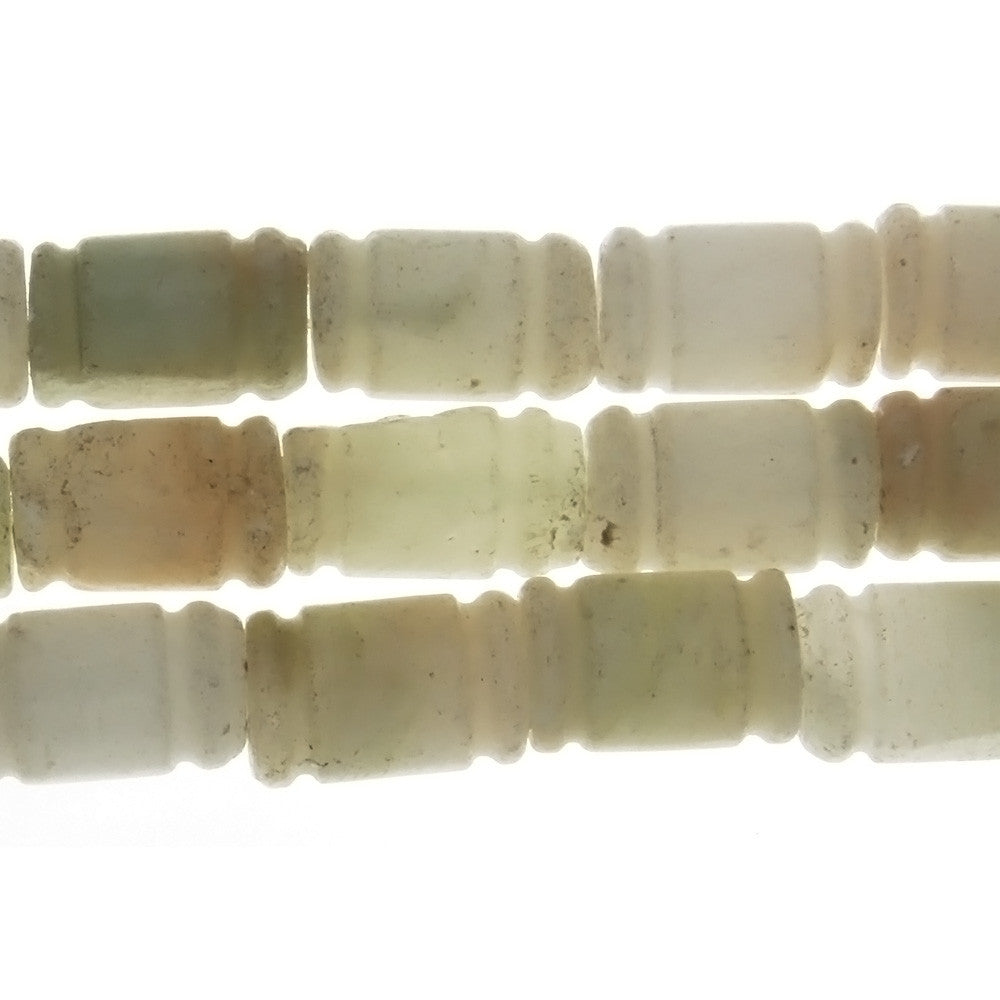 JADE WHITE CAPSULE 11 X 16 MM STRAND