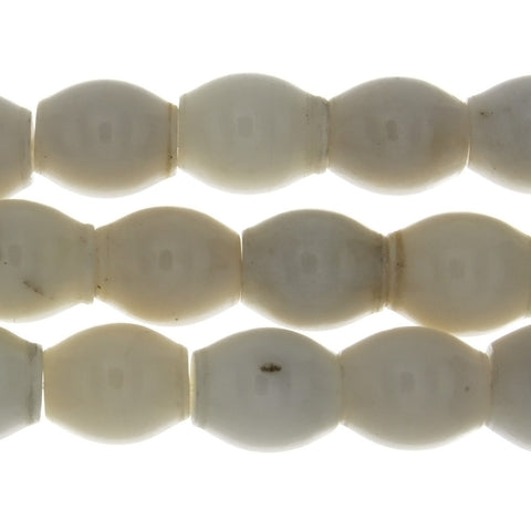 JADE WHITE MELON 14 X 16 MM STRAND