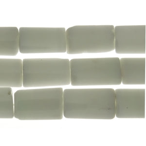 JADE WHITE RECTANGLE 12 X 22 MM STRAND