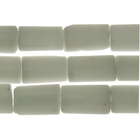 JADE WHITE RECTANGLE 12 X 22 MM STRAND