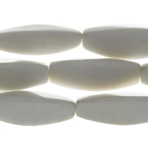 JADE WHITE RICE 13 X 35 MM STRAND