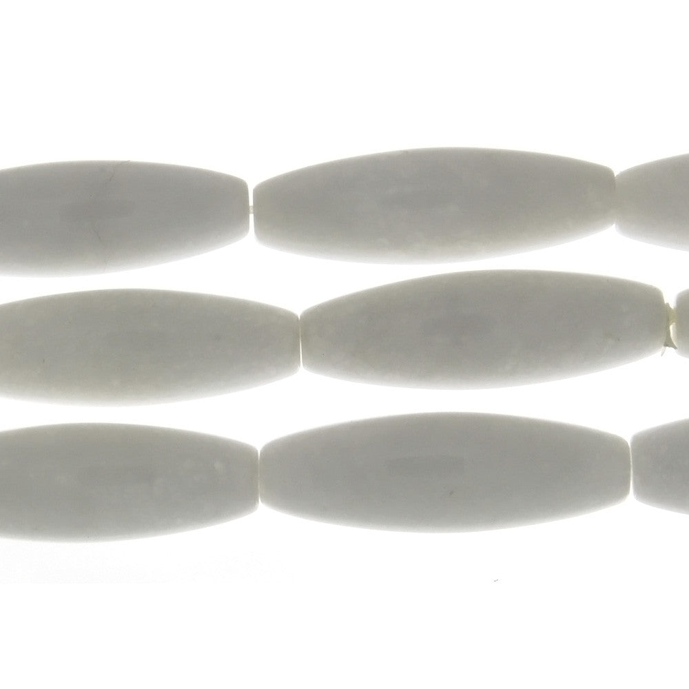 JADE WHITE RICE 10 X 30 MM STRAND