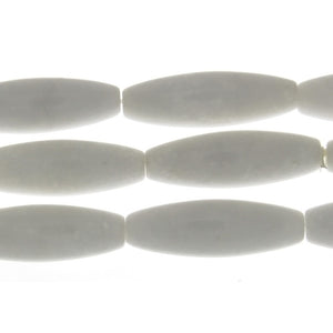 JADE WHITE RICE 10 X 30 MM STRAND