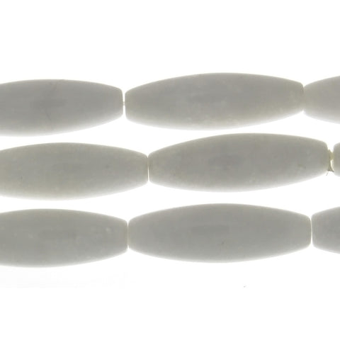 JADE WHITE RICE 10 X 30 MM STRAND