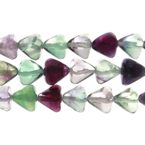 FLUORITE PYRAMID 10 MM STRAND