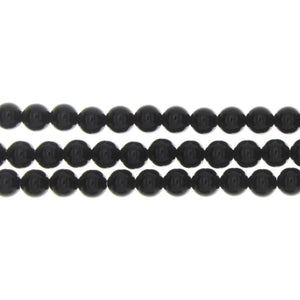 ONYX BLACK ROUND 6 MM STRAND