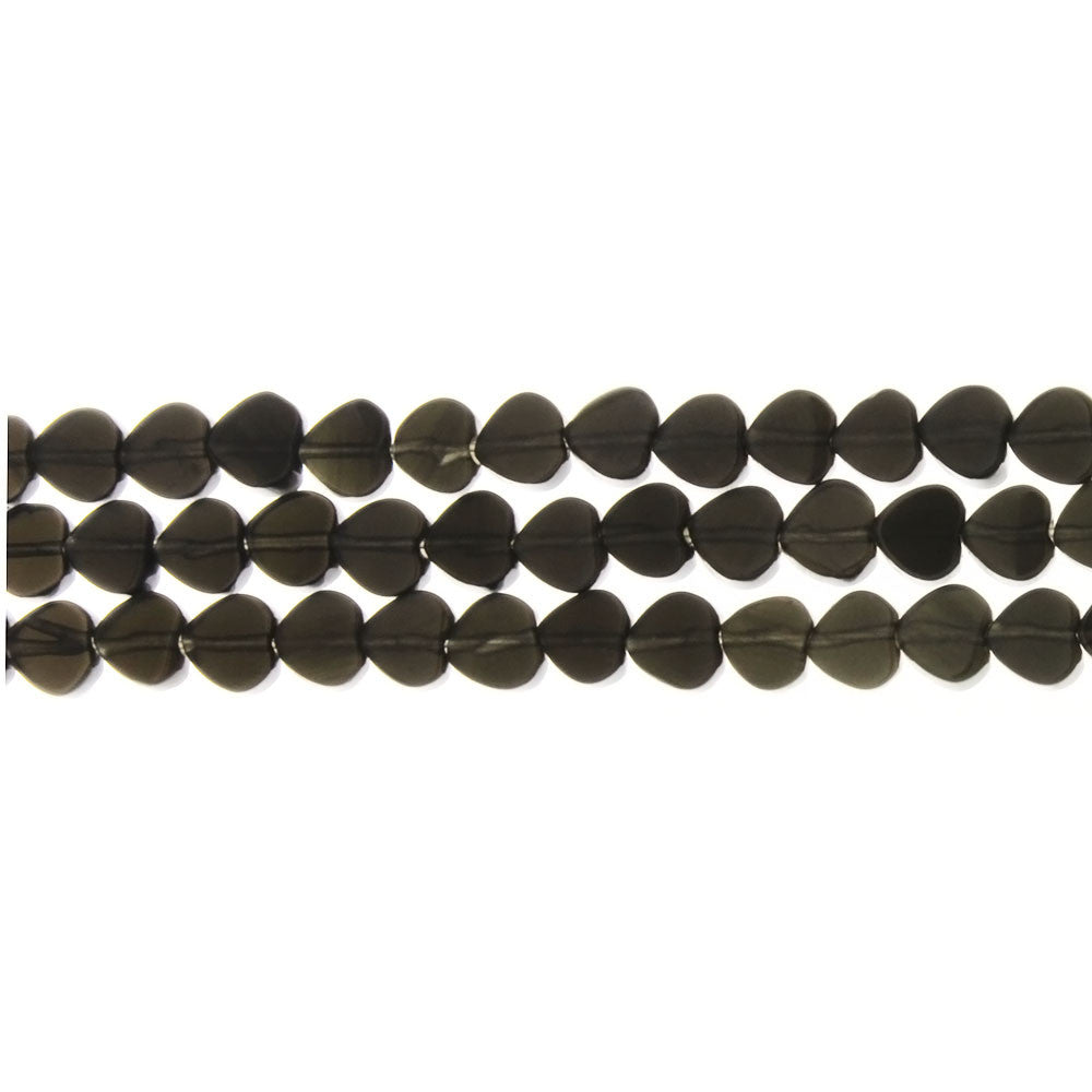 ONYX BLACK HEART 6 MM STRAND