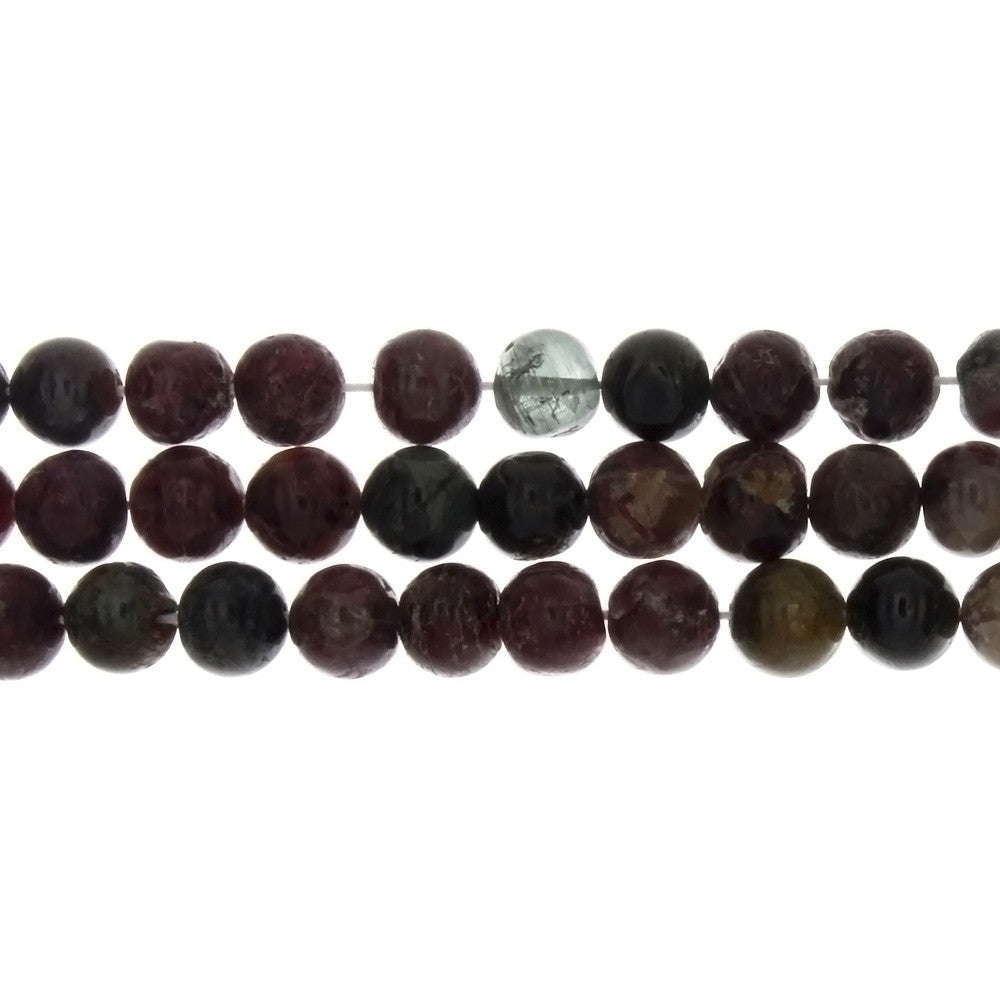 TOURMALINE WATERMELON ROUND 8 MM STRAND