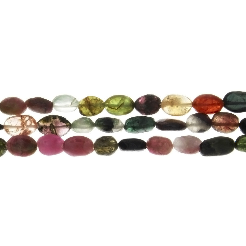 TOURMALINE WATERMELON OVAL 5 X 7 MM STRAND