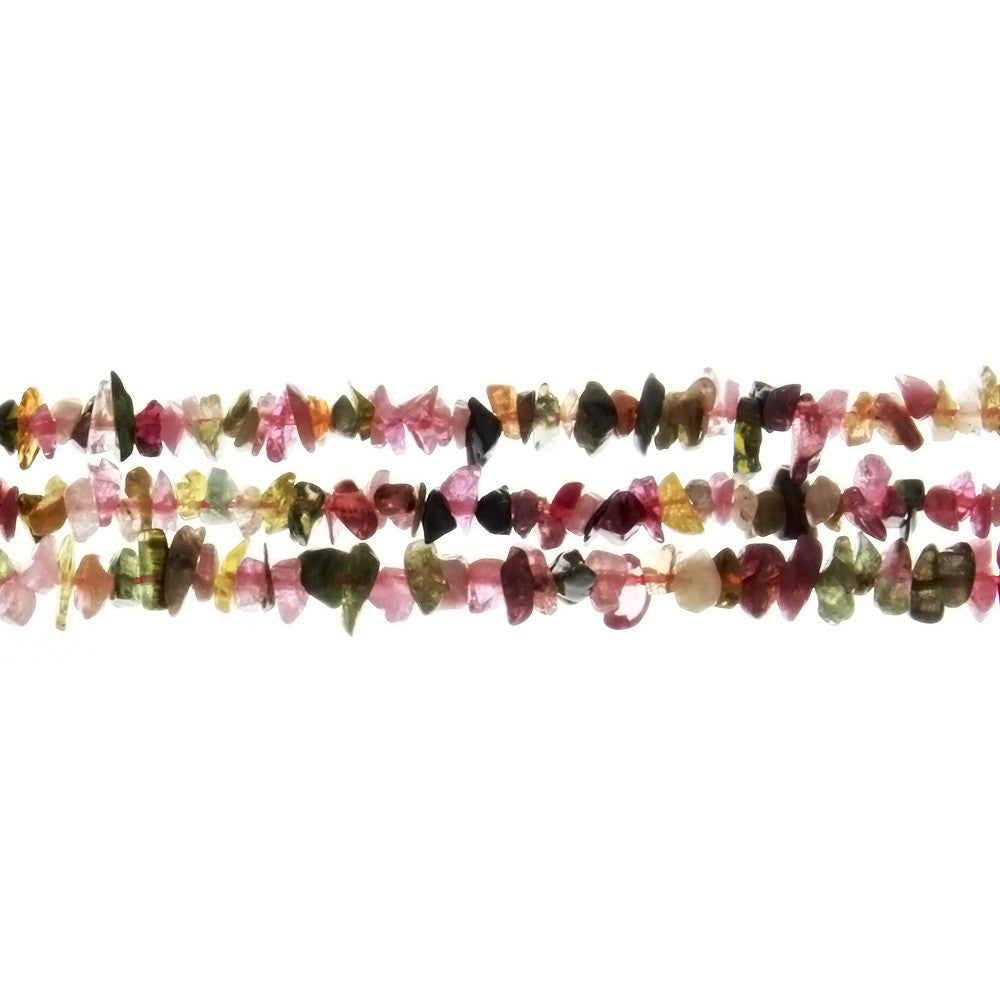 TOURMALINE WATERMELON CHIP STRAND