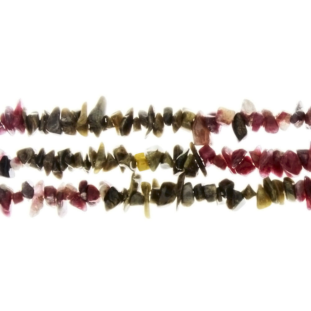 TOURMALINE WATERMELON CHIP STRAND