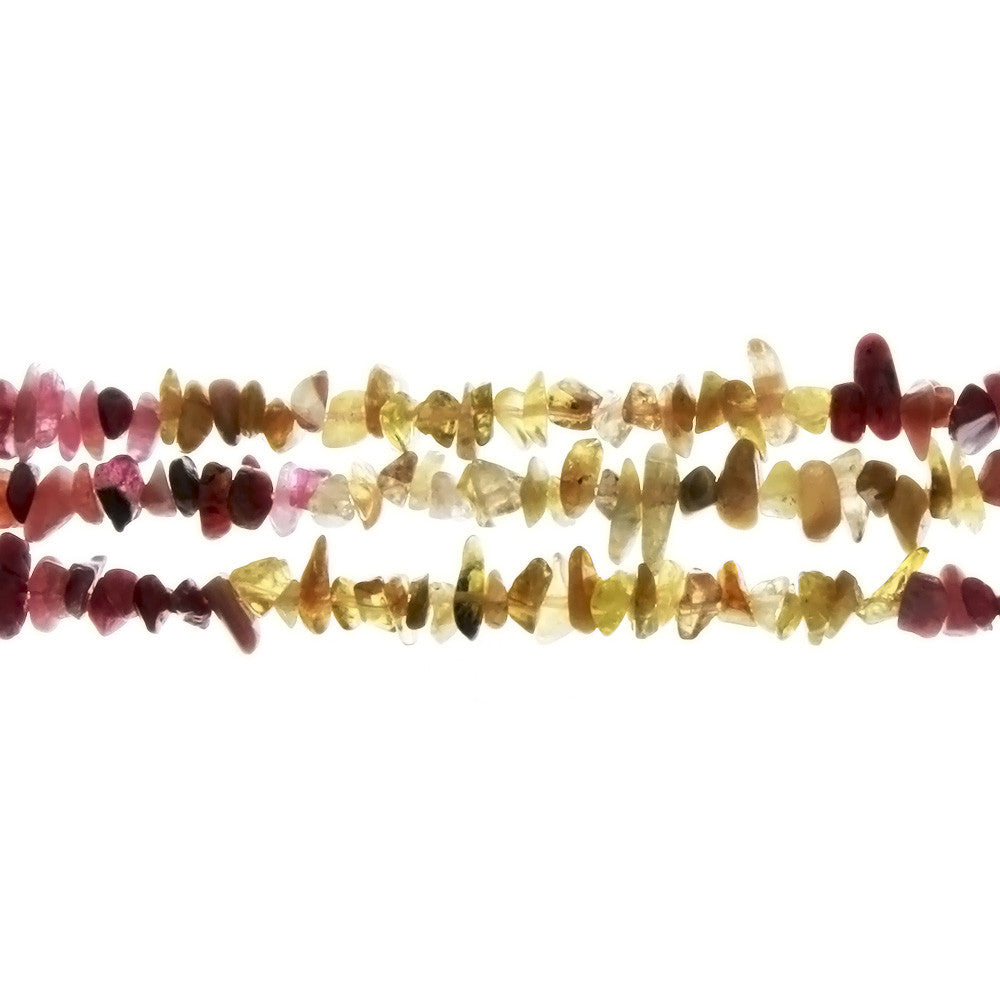 TOURMALINE WATERMELON CHIP STRAND