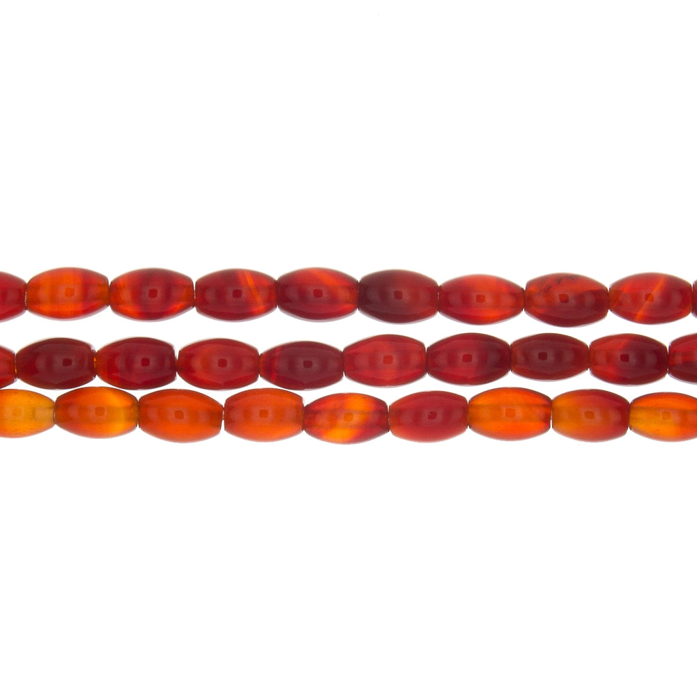 CARNELIAN RICE 6 x 9 MM STRAND