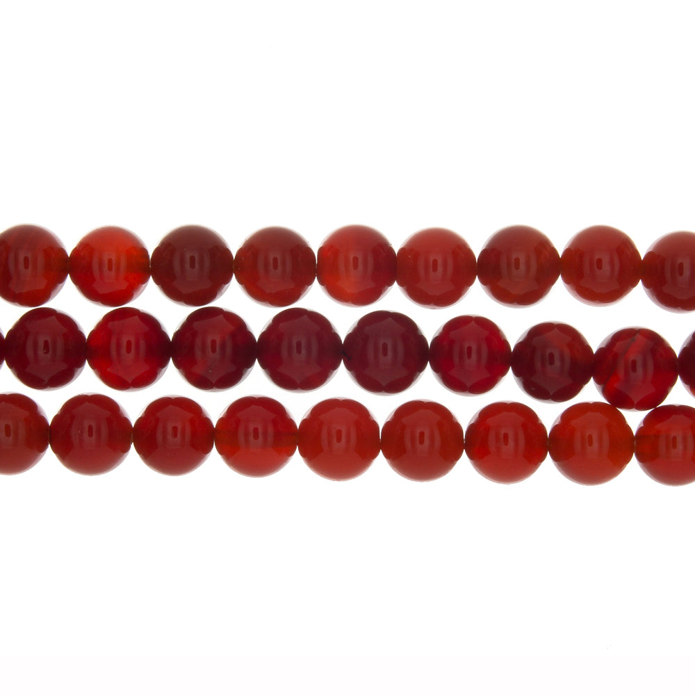 CARNELIAN ROUND 14 MM STRAND