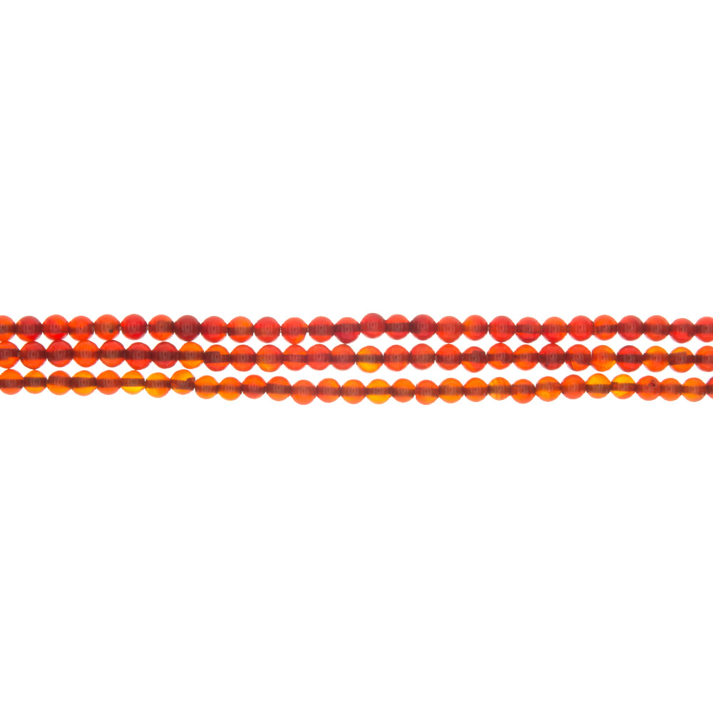 CARNELIAN ROUND 5 MM STRAND